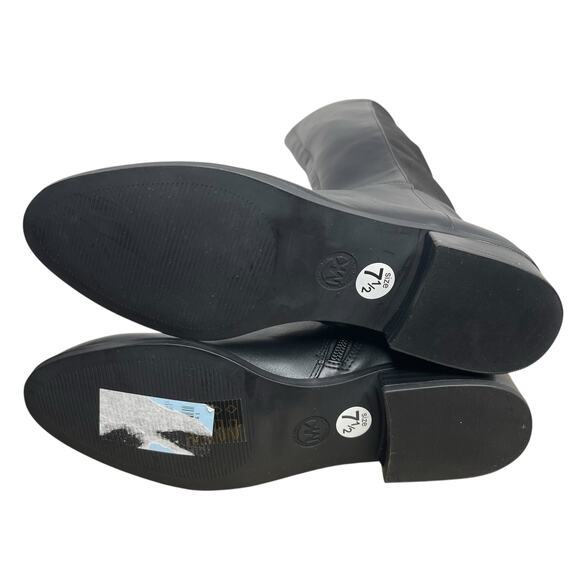 Michael Kors Bromley Flat Boots Faux Leather over the knee women’s 7.5 New - Picture 10 of 14